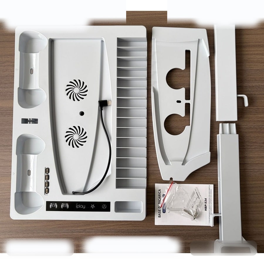 PS5 All-in-One Cooling Stand with Charging & Storage sanitized image 6