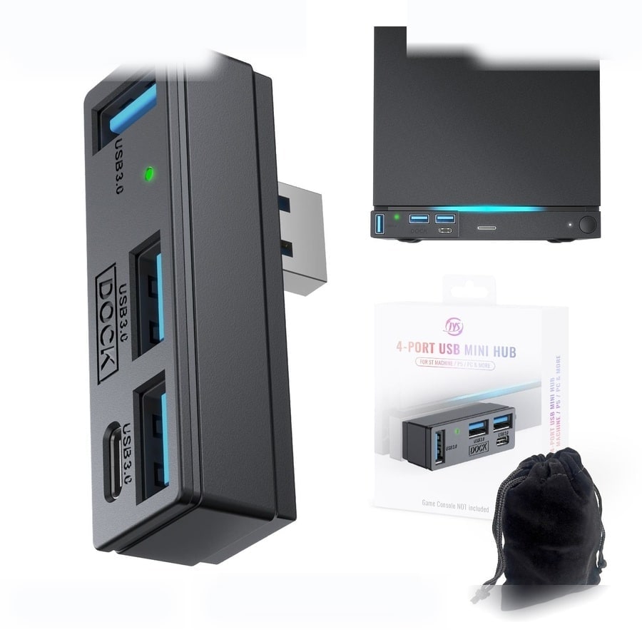 Steam Machine / PS5 / PC 4-in-1 USB 3.0 Hub